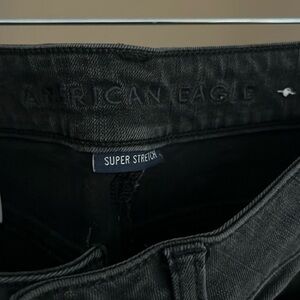 American Eagle distressed black denim size 2